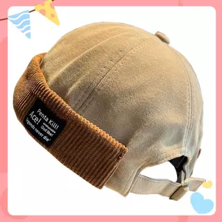 Gorros, Boné De Marinheiro Casual Retrô, Chapéu Sem Aba Ajustável De Veludo Cotelê Ao Ar Livre