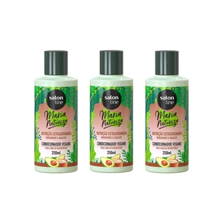 Kit 3 Condicionadores Maria Natureza Nutrição Extraordinária Salon Line em Oferta na Shopee