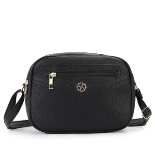 Bolsa Transversal Feminina Elegance com Bolso Frontal e Detalhe Dourado marisa em Oferta na Shopee
