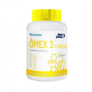 Suplemento Ômex 3 1100mg Para Cães e Gatos Nutrisana 30 Cápsulas em Oferta na Shopee