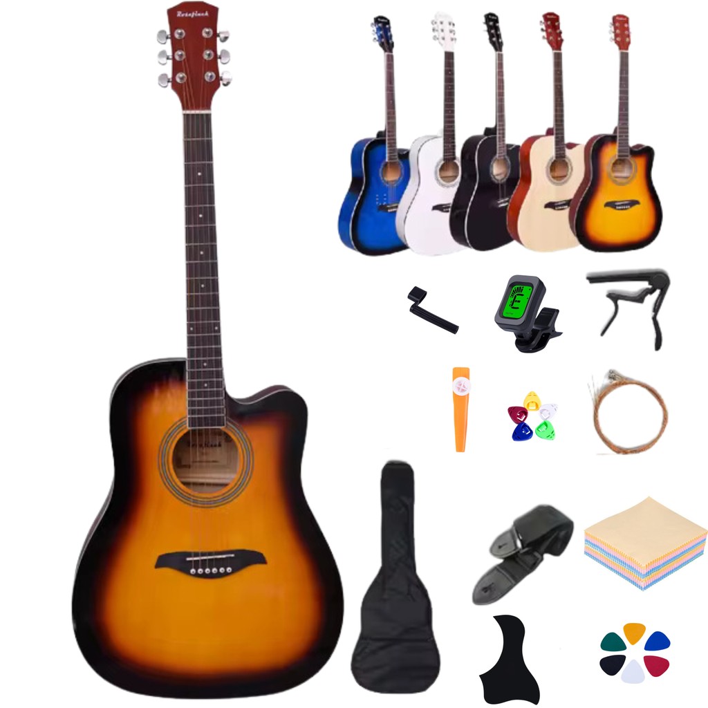 Violão Acústico de Aço 38 Polegadas para Iniciantes