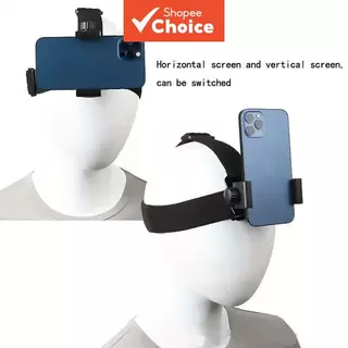 Suporte de telefone celular de cabeça, ajustável, perspectiva de primeira pessoa, fixo portátil para filmagens