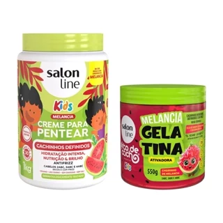 Kit Melancia com Creme para Pentear e Gelatina #todecacho Kids em Oferta na Shopee