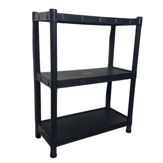 Estante Prateleira Modular Multiuso Organizadora Plástico Com 3 Prateleiras Reforçado - COM PEZINHOS