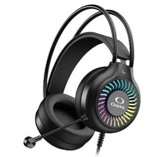 Fone Gamer Headset Com Fio RGB LED Microfone USB P2 40mm Para Computer PS4 Xbox