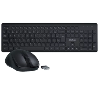 Kit Teclado e Mouse sem Fio Intelbras CSI50 Clique Silencioso