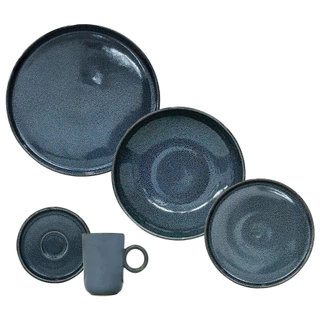 Aparelho de Jantar Cerâmica Stoneware Basic Dove 20 peças Porto Brasil em Oferta na Shopee