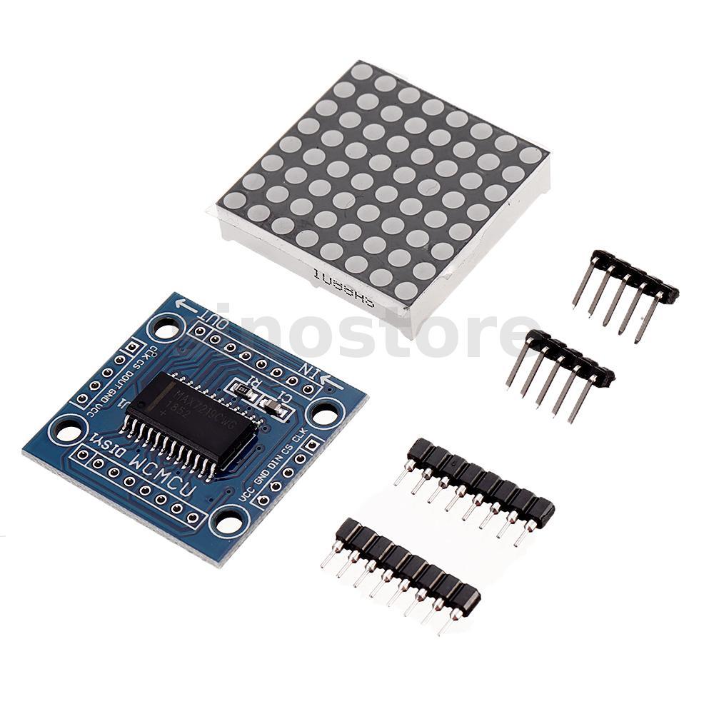 MAX7219 Módulo Matriz De Pontos Microcontrolador LED De Exibição ...