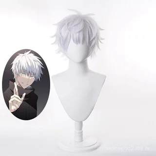 xiny Anime Jujutsu Kaisen Gojo Satoru Cosplay Perucas De Cabelo Curto Para Presente De Festa n