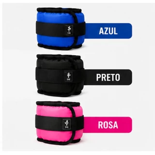 Caneleira de Peso 500g a 5kg 3 Cores Disponíveis Opção Unidade ou Par Resistência Ajuste Ideal Academia e Fisioterapia