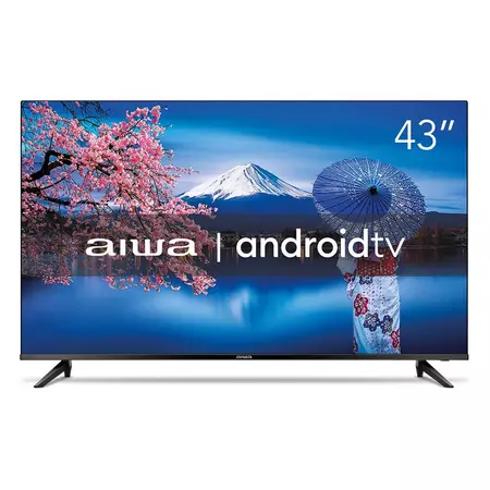 Smart TV AIWA 43 Android Full HD Borda Ultrafina HDR10 Dolby Áudio AWS TV 43 BL 02 A