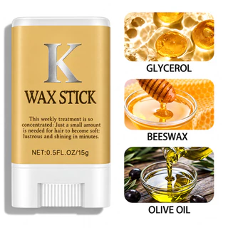 Cera para Cabelo Wax Stick 15g Modeladora Anti Frizz para Baby Hair Fixação e Controle dos Fios