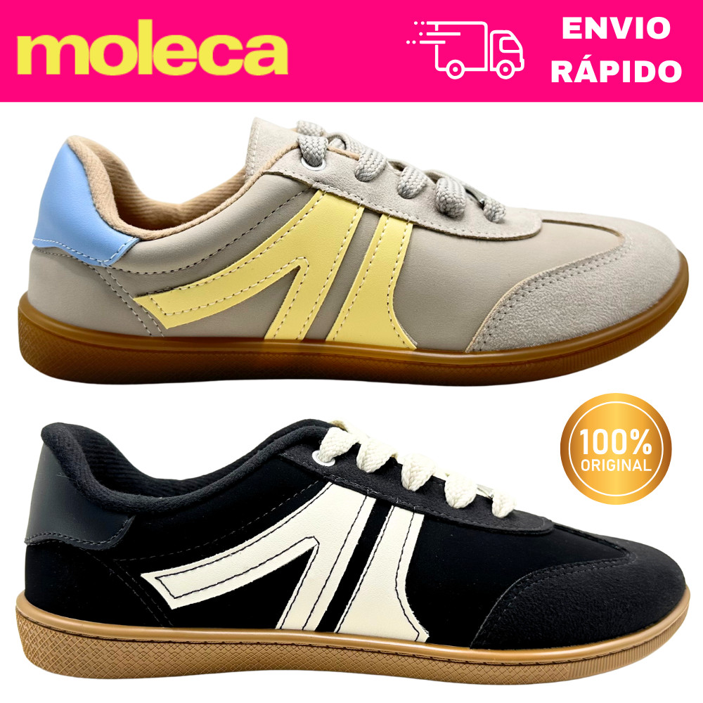 Tênis Feminino Moleca 5605.472 Estilo Chuteira Esportivo Casual