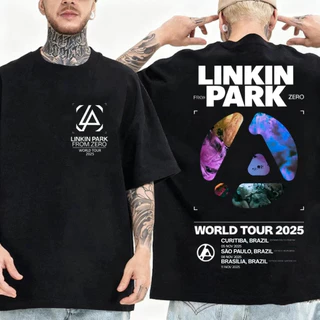 Camiseta Unissex Oversized Linkin Park From Zero Tour Banda Rock Show Algodão Premium Streetwear Envio Imediato