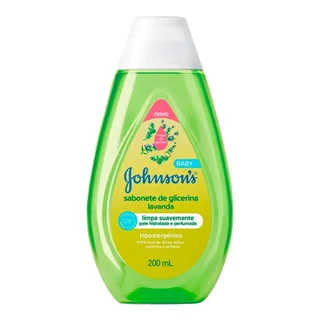 Sabonete Líquido Johnson Baby Glicerina Lavanda 200ml em Oferta na Shopee