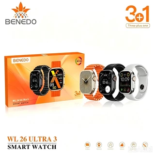 Smartwatch WL26 ULTRA 3(49MM) 3 Pulseira Gps relógio 2026 Serie 12 esportes bluetooth inteligent