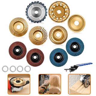 Kit 15 Peças Para Madeira Grosa Rotativa Disco Lixa Esmerilhadeira
