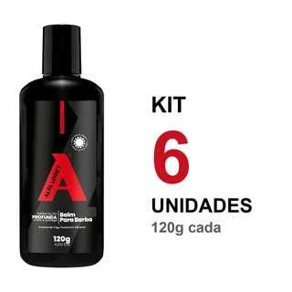 KIT 6 BALM PARA BARBA 120G ALFA LOOKS