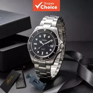 Relógio De Quartzo Masculino De Aço Inoxidável À Prova D'água Calendário Luminoso Data Versátil Moda Timekeeper