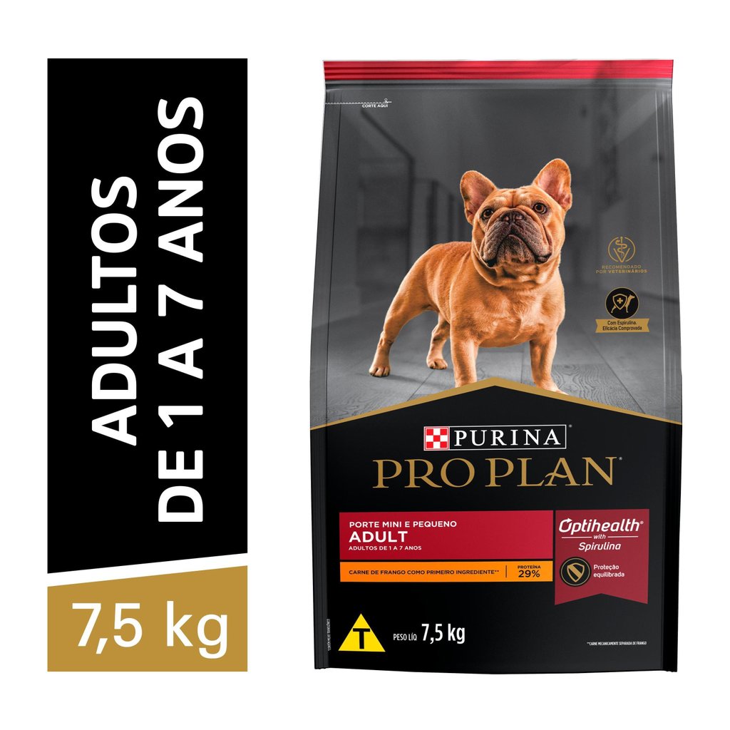 Ração Pro Plan Cães Adultos Mini Pequenos Sabor Frango 7,5kg | Shopee ...