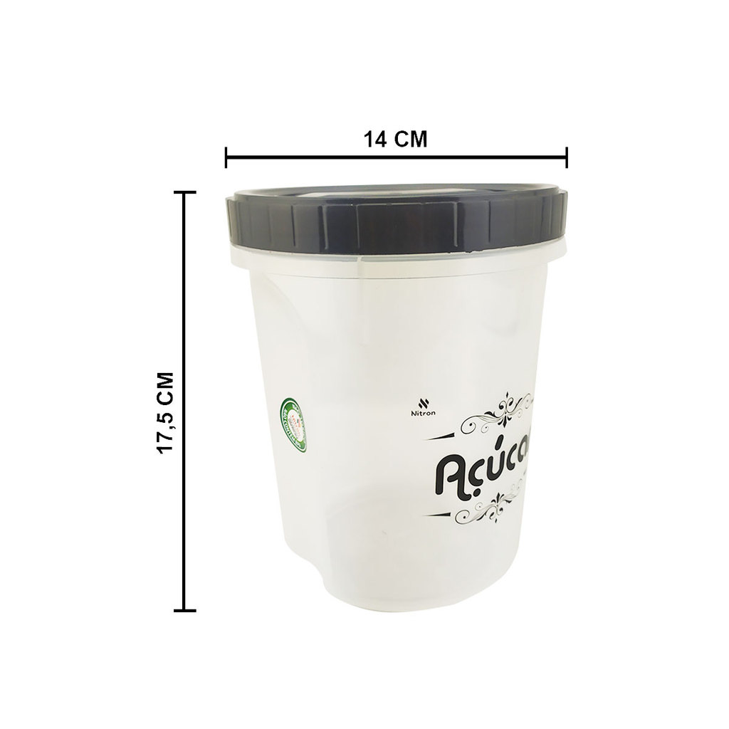 Pote de Açúcar Conservador de Alimento Redondo Acoplado Nitr