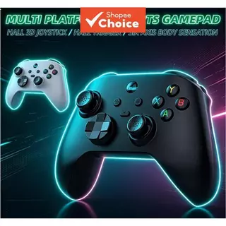 Controlador de Jogos Sem Fio para PC Steam Efeito Hall Gatilho Rocker de Seis Eixos Gamepad Tri-Modo com Bluetooth