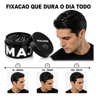 Pomada Efeito Molhado Forte Cabelo Profissional Masculina
