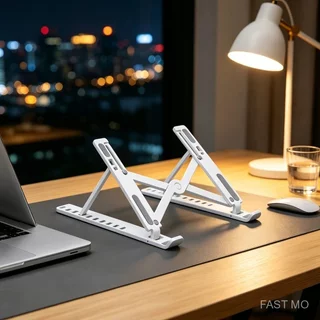 1/3/5 Conjuntos Suporte Para Laptop Com 6 Alturas Ajustável Portátil Dobrável Melhora A Postura E Dissipação De Calor
