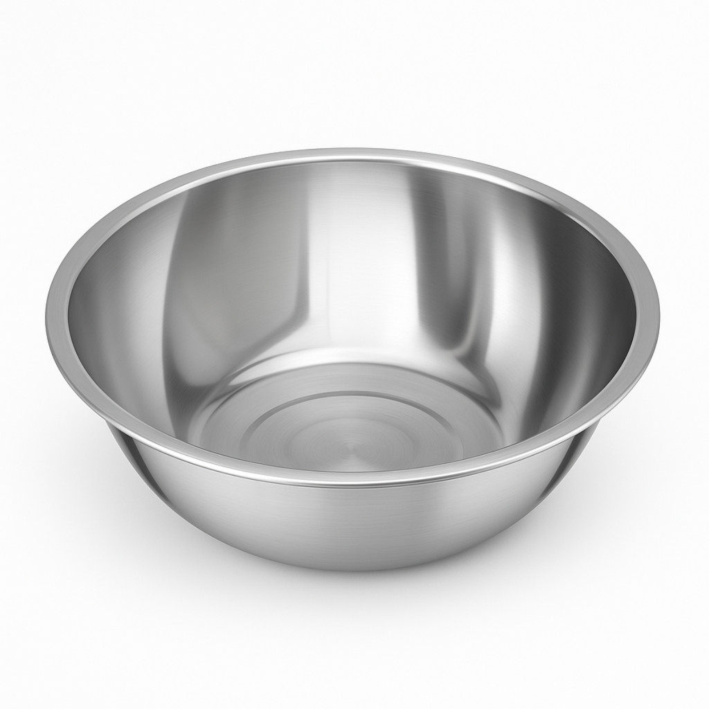 Tigela Bowl de Inox 37cm 7 Litros Redonda Tamanho Médio Idea