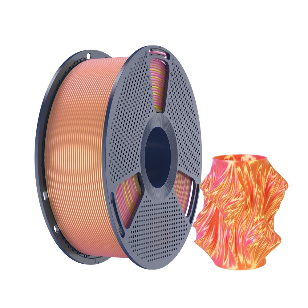 Filamento Impressão 3D Sunlu Pla Silk Bicolor Rosa Pink e Dourado 1kg ...