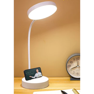 Luminária Abajur Suporte Celular Mesa Sensor Led 3 Modos(So Funciona Com Tomada)