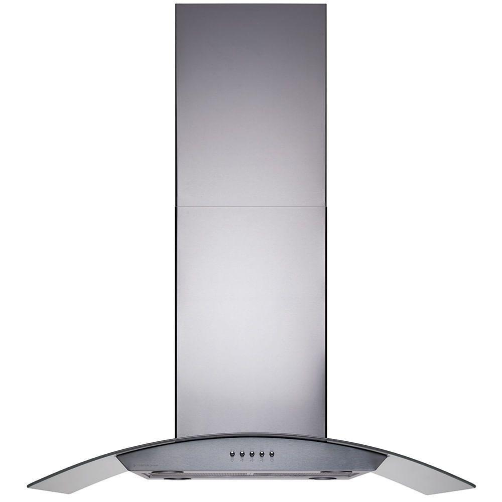 Coifa De Ilha Cadence Gourmet Vidro Curvo 90cm 220V