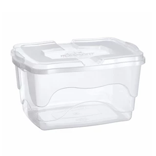 Caixa Organizadora Multiuso 20 Litros Transparente com Tampa Plástica para Roupas Brinquedos Cozinha Banheiro Quarto