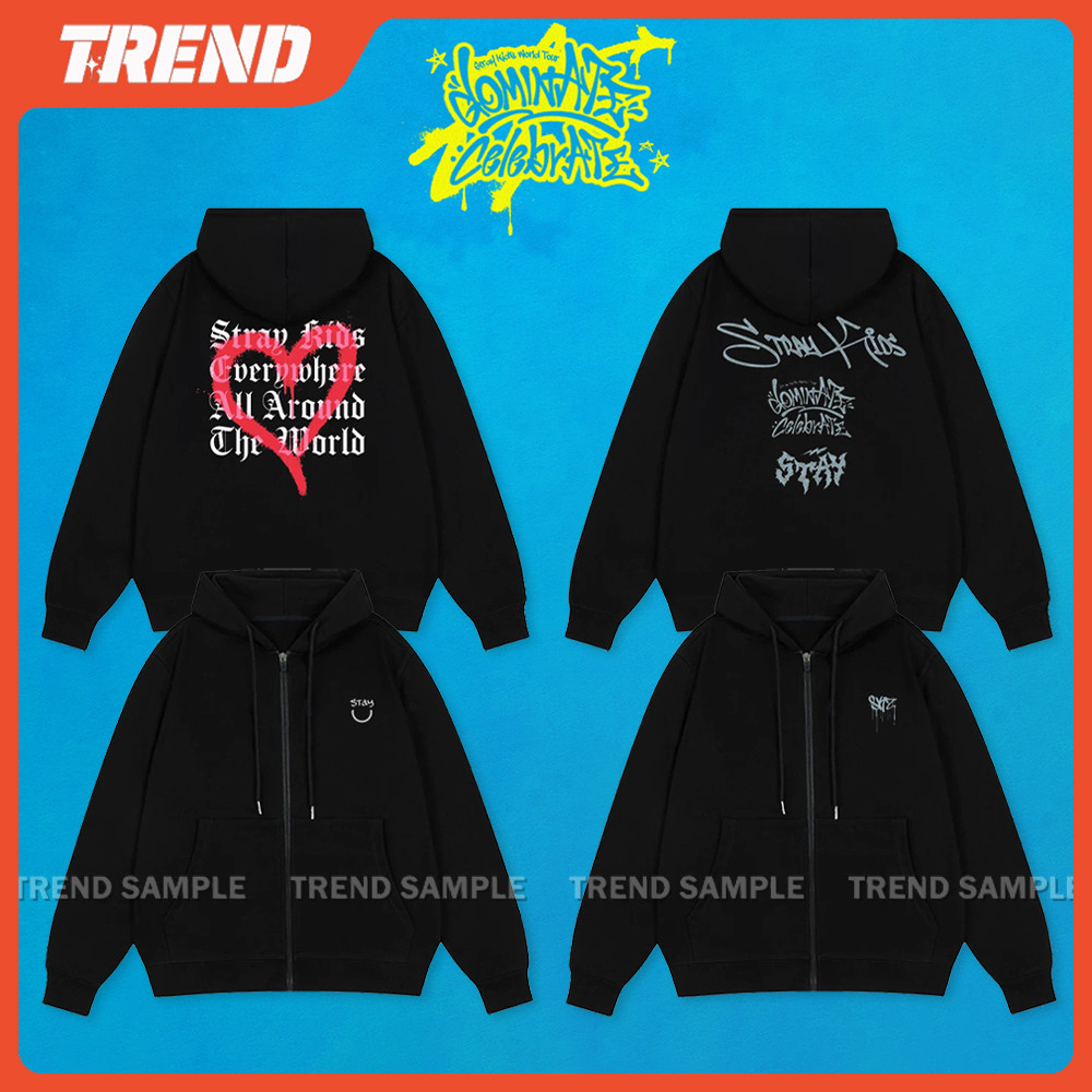 straykids リービット パーカー ポップアップ StrayKids スキズ POP UP DO IT ジップアップ フーディー パーカー