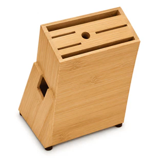 Faqueiro Organizador de Facas Bambu Anti Fungos Suporte Tesouras CHEF D