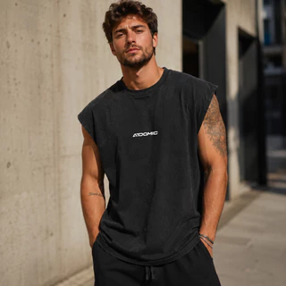 Regata Malhão 20.1 Oversized Streetwear Preto Stonado Marmorizado Off White Over Stone