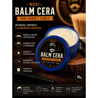 Balm Cera Nogi 15g Define Modela Hidrata Longa Duracao Fixacao Flexivel envio rapido