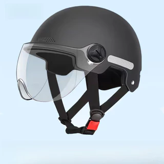 Veículo elétrico meio capacete Unisex leve bateria de proteção motocicleta Commuter ciclismo capacete