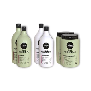 Kit Duplinha SOS Hidratação Ultra Cachos com Máscara de Hidratação Salon Line em Oferta na Shopee