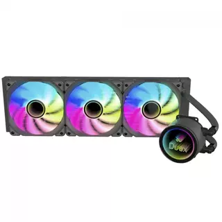 Water Cooler Duex Neo Mirror, 360mm, ARGB, Intel-AMD, PWM, Preto, DXWC360MIRROR