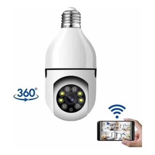 Câmera De Segurança Wifi Sem Fio 360 Com Encaixe Bocal De Lâmpada, Full HD Com Visão Noturna - JT-8177 NOVAGERACAO