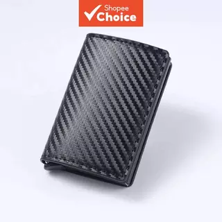 Porta-Cartões Pop-up Rfid Fino Anti-Roubo, Carteira Bifold Multifuncional Masculina, Multicartão, Desmagnetização