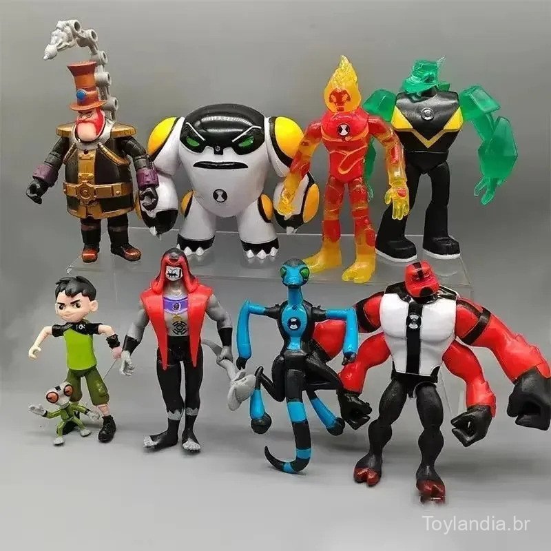 12cm Omnitrix Ben10 Figuras de Ação Ben Tennyson 10 Aliens