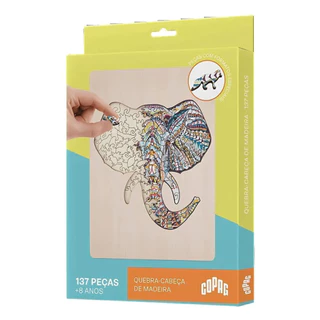 QUEBRA CABECAS DE MADEIRA   ELEFANTE  33372 em Oferta na Shopee