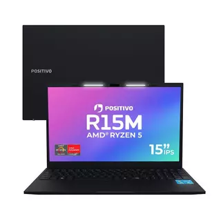Notebook Positivo Vision P15M AMD® Ryzen 5-3500U Linux 16GB RAM 512GB M.2 NVMe Wi-Fi 6 - Full HD IPS