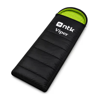 Saco de Dormir Solteiro Viper NTK Camping Preto Verde