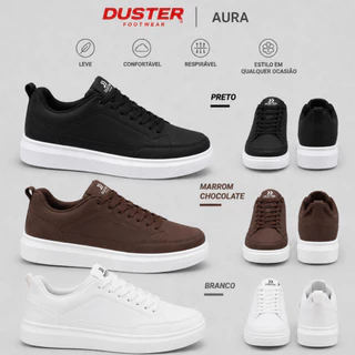 Tênis Masculino Duster Aura Casual Original Confortável Leve Solado Alto 38 a 45