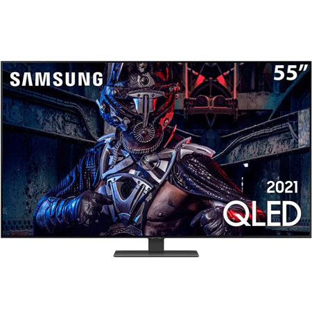 Smart Tv 55 Polegadas QLED 4K 55Q80A Processador IA Tela sem Limites Samsung
