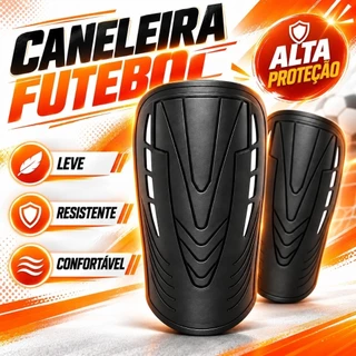 Caneleiras de Futebol, 1 Par, Resistentes ao Desgaste, Absorção de Impacto, Leves para Treinamento