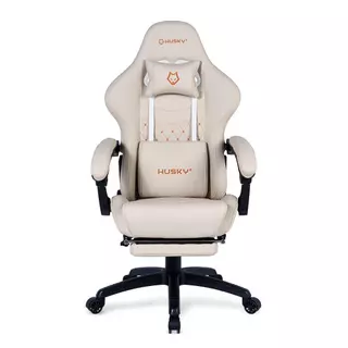Cadeira Gamer Husky Tempest Hcg700br Reclinável PU Branca